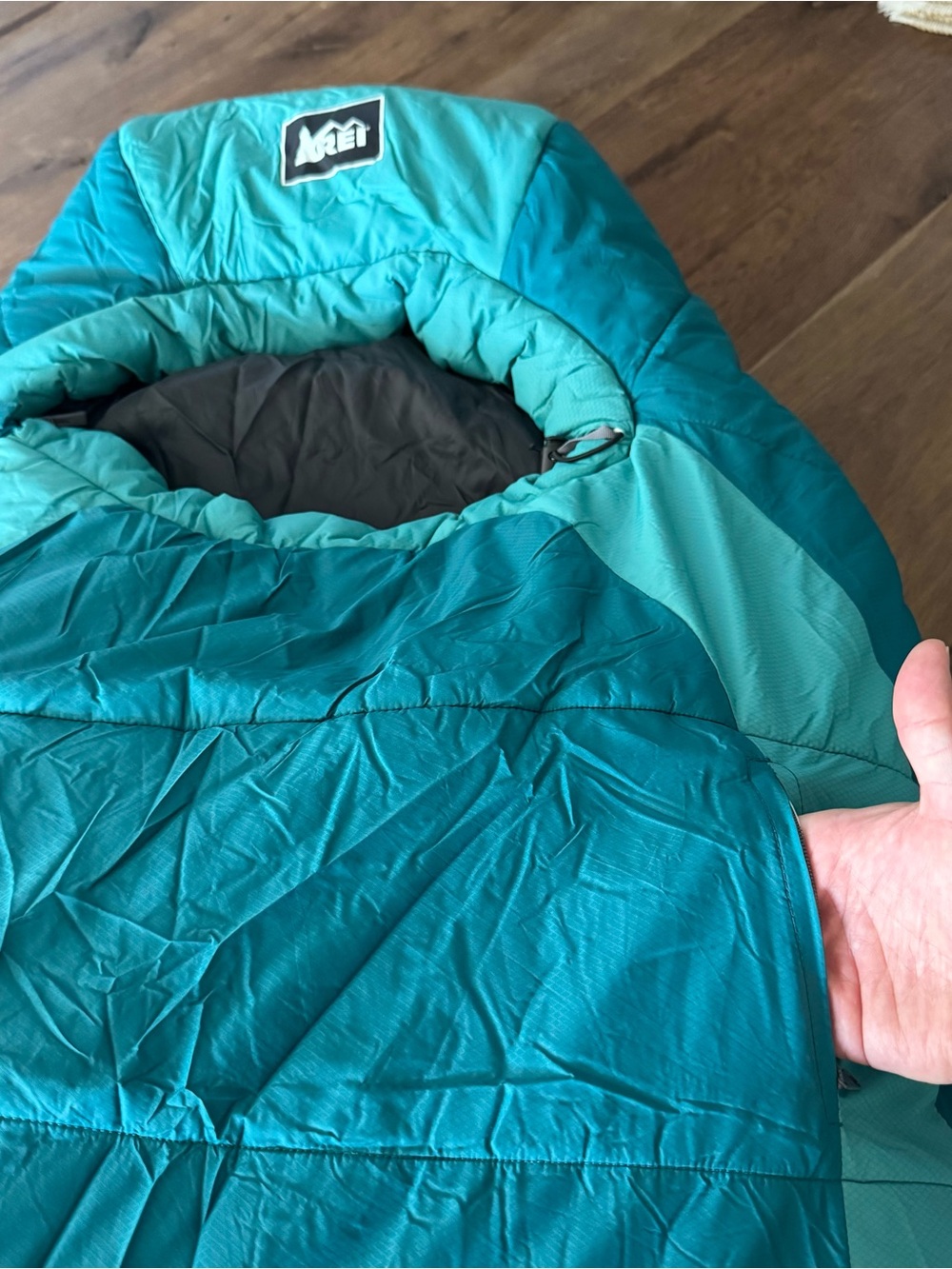 REI LUMEN Women's +25F Sleeping Bag - Teal - Picture 3 of 8